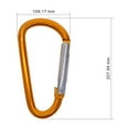 thumbnail image 6 of Menolana 50Pcs/set Aluminum Carabiner D Shape Buckle Pack Keychain Clip Spring, 6 of 8