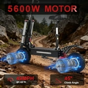ZonDoo All Terrain Adults 54 mph Electric Scooter with Seat, 50.00 in x 24.00 in x 55.00 in, 150 lb