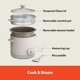 thumbnail image 2 of Arrocera BELLA de 16 tazas con vaporizador, 400 W, color avena, 2 of 7