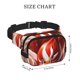 thumbnail image 4 of Balery Red Leaf Flame Fox Mochila Cinturón para Mujeres y Hombres, Bolsa de Cintura Impermeable de Doble Capa con Correa, 4 of 9