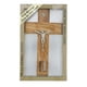 thumbnail image 1 of Cruz Madera Para Colgar Tierra y Agua Tierra Santa Certificado cafe, 1 of 4