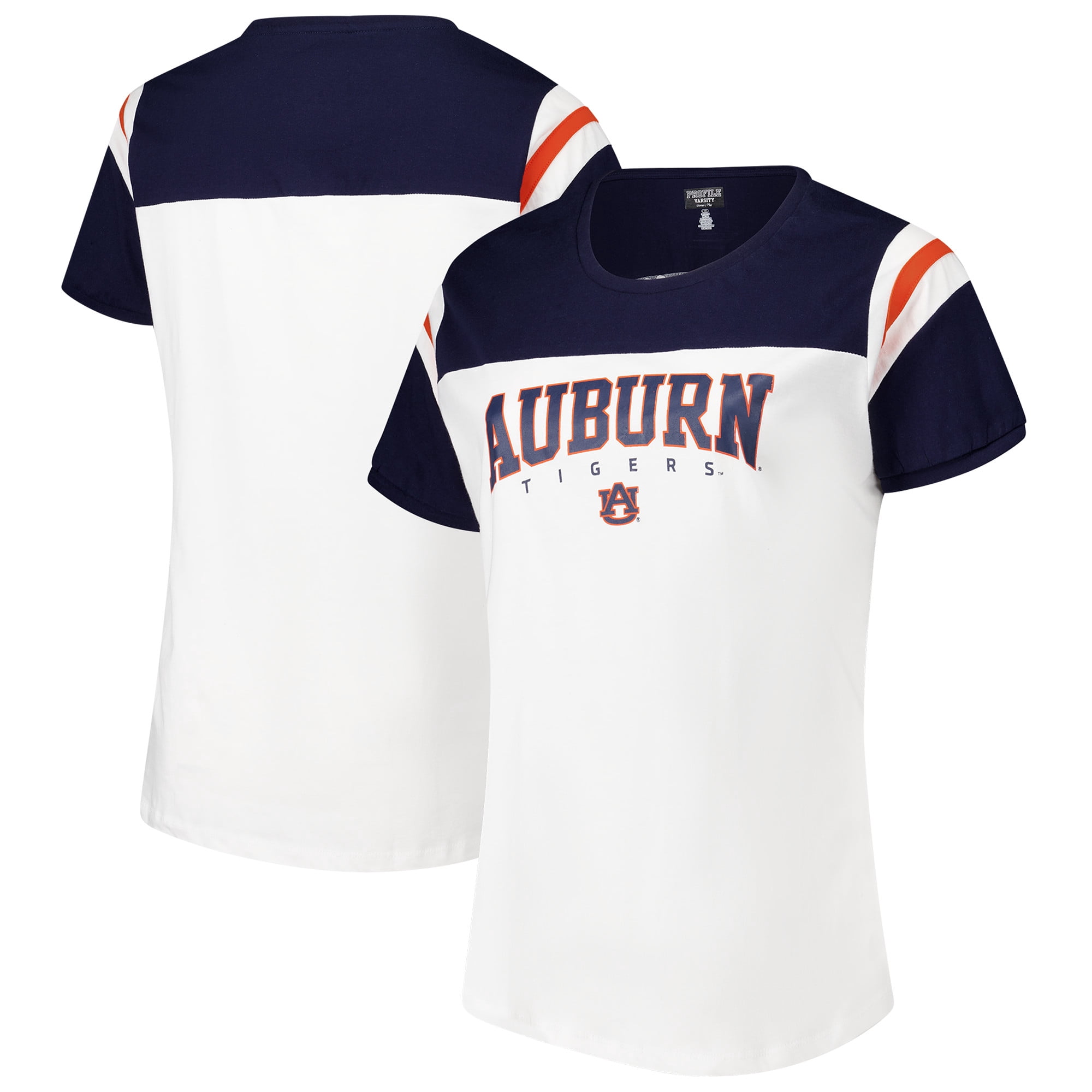 Women's Fanatics White Auburn Tigers Plus Size Winning Gear T-Shirt
