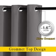 thumbnail image 2 of Cortinas opacas NICETOWN, 160 x 160 cm, 2 paneles, color gris, 2 of 9