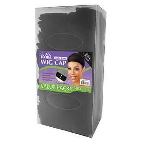 Annie Ms Remi Wig Cap Wide Band Black Shea Butterx,Pack of 500
