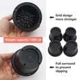 thumbnail image 3 of 6Pack Furniture Risers Black Bed Risers 2.3 Inch,Bed Lifts Risers for Sofa,Couch,Desk,Extenders Sup, 3 of 5