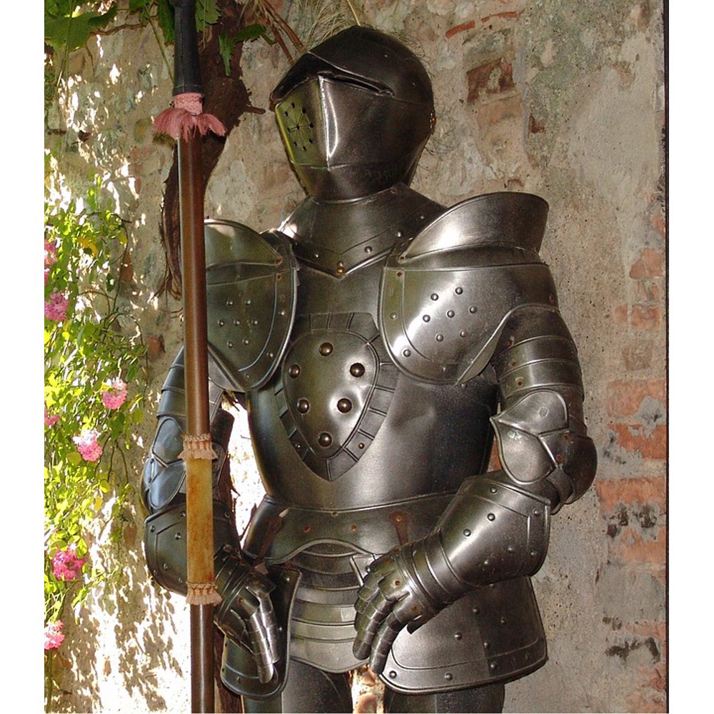Armor Iron Middle Ages Knight Metal Ritterruestung-20 Inch By 30 Inch