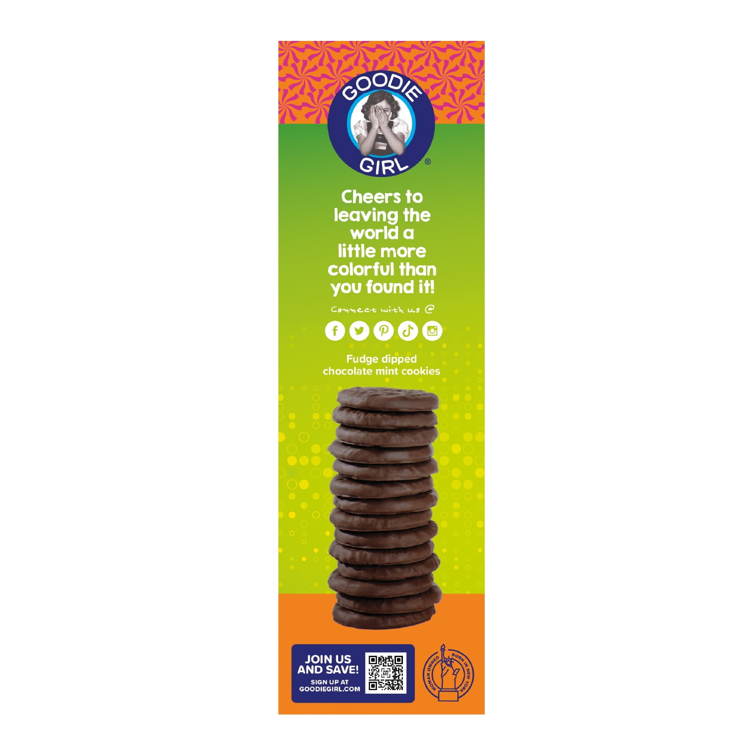 (6 pack) Goodie Girl Mint Cookies - Gluten-Free, Peanut-Free, No High Fructose Corn Syrup, 7 oz