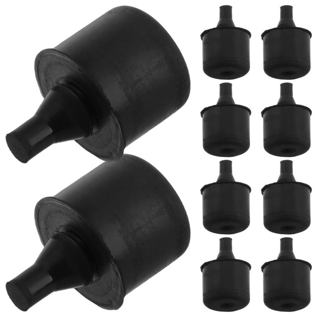 GOOHOCHY 10 tapones de goma para la cubierta del motor, molduras de goma para capó de coche, amortiguadores de puerta de coche, amortiguadores de parachoques, amortiguadores compatibles con Land