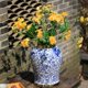 thumbnail image 3 of Jarrón de jengibre de cerámica con flores pintadas, jarrón con arreglo Floral, contenedor de almacenamiento brillante, tarro de almacenamiento de S Baoblaze tarro de jengibre, 3 of 8