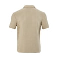 thumbnail image 4 of Mens Polo T Shirts Short Sleeve V Neck Tee Shirts Lightweight Khaki Mens Casual Shirts, 4 of 8