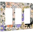 thumbnail image 2 of Light Switch Cover Cartoon Underwater Sea Animal Ocean Sea Turtle 2 Gang Wall Plate Double Light Switch Plate Toggle Decorative Outlet Covers Electrical Switchplate for Bathroom Nursery Decor, 2 of 8