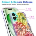 thumbnail image 6 of for iPhone 16 Plus 6.7 inch Magnetic Case Compatible with Mag-Safe, Floral Butterfly Pattern Wave Edge Case for Girls Women, Anti-Drop Shockproof Hard Phone Cover for iPhone 16 Plus, Floral-A, 6 of 7