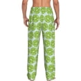thumbnail image 3 of Daiia Green Lemon Slices Men's Sleep Pant with Pockets and Drawstring,Pajama Pants-Medium, 3 of 9