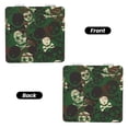 thumbnail image 2 of Uemuo Camouflage Skull Print Compact Portable Pocket Makeup Mirror - Leather Cover, Elegant Travel Cosmetic Mirror for Purse, Pocket, and Handbag-Square, 2 of 9