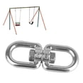 thumbnail image 5 of Swivel Hooks Heavy Duty, 8 character Ring Swivel Eye Hook, 360° Smooth Rotation Heavy Duty 304 Stainless Steel Swivel Ring, Double Ended Swivel Eye Hooks For Web Tree Swing, 5 of 8