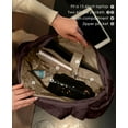 thumbnail image 3 of Tote Bag for Women, Lightweight Puffer Tote Work Bags with Compartments for Travel, Quilted Shoulder Bag with Zipper, 3 of 12