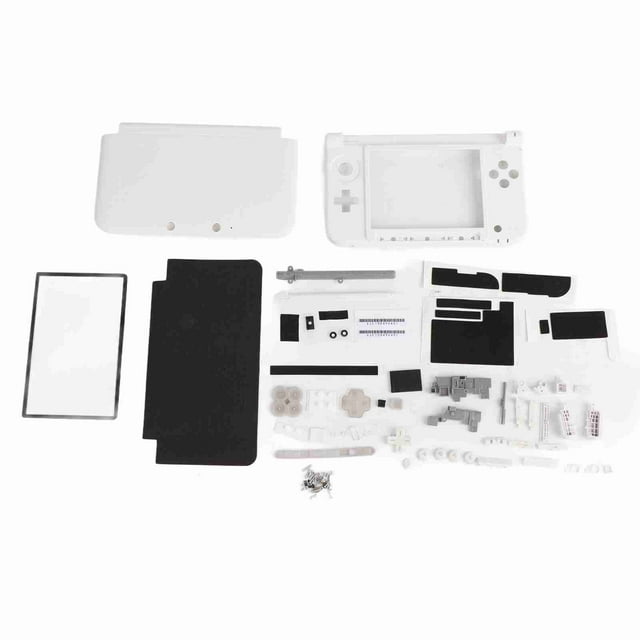 Kit completo de reparación de carcasa y cubierta para 3DS XL (blanco)