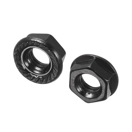 

Uxcell M6 Serrated Flange Hex Lock Nuts Carbon Steel Black Oxide Finished 20 Pack