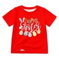 thumbnail image 2 of JIAYUE Kids Boys Girls Easter Tops Pull-On Short Sleeve Cartoon Print Crew Neck Classic Fit T Shirts For Child Daily Tops, 2 of 5