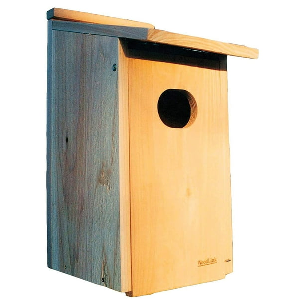 Caseta de cedro para patos Animal Shelter Woodlink WD1 con agujero de 4 x 7,5 cm