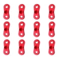 thumbnail image 1 of GOOHOCHY 12 Pcs Coureurs de Hauban pour Tentes Auvents Ajusteurs de Cordon Légers pour Camping Randonnée et Randonnée Rouge, 1 of 5