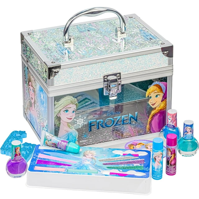 Set de belleza Townley Girl Disney Frozen con funda de tren para niñas