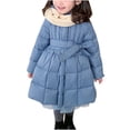 thumbnail image 2 of Ndbuld Toddlers,and Boys'Heavyweight Hooded Puffer Jacket Girls Down Cotton Jacket Thickened Children's Baby Girl Mid-length Winter Coat, 2 of 5