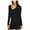 Black - richblk, variant on 1.STATE Womens V-Neck Ruched-Side Basic T-Shirt, Black, Small