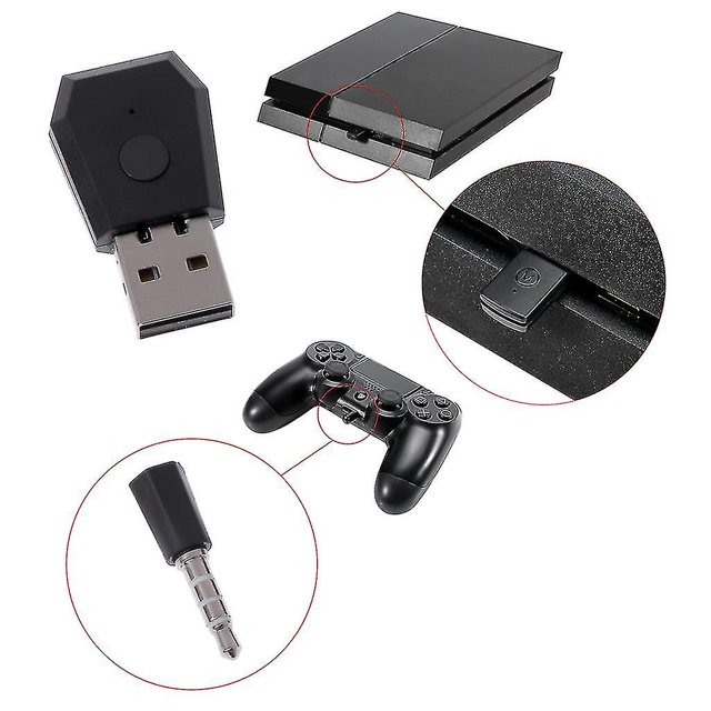 Adaptador Usb Transmisor Compatible Con Bluetooth Para Ps4 Playstation