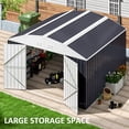 thumbnail image 4 of NETAJE 10x10 FT Quick-fit Storage Shed,Metal Garden Shed with Lockable Doors,Updated Frame Structure,Tool Sheds for Backyard Garden Patio Lawn,Black, 4 of 7