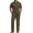 Army Green, variant on Mens White Outfit Summer Beach Outfits for Men Casual Short Sleeve Shirts and Pants Sets