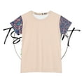 thumbnail image 2 of TSmartArt @ Walmart. Peachy Paisley Lounge | Leisure T-Shirt. Regular Plus, 2 of 5