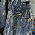 thumbnail image 5 of 2022 Printemps et Automne Nouveau style Veste en Denim Décontractée pour Hommes Rétro de Rue Déchirée 6TG 7TG, 5 of 5