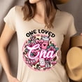 thumbnail image 4 of One Loved CNA Graphic T-Shirt | Valentine Heart Coffee Rose Design for Women Men, Gold, Size M, 4 of 6
