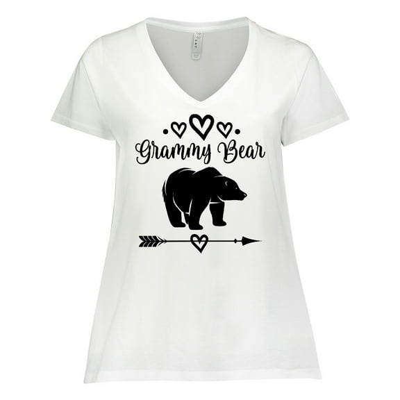Inktastic Grammy Bear Grandma Women's Plus Size V-Neck T-Shirt