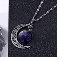 thumbnail image 3 of Colgante de constelación de luna, collar de gemas del tiempo, colgante de estilo europeo y americano, colgante luminoso de sueño, colgante de cristal, 3 of 4
