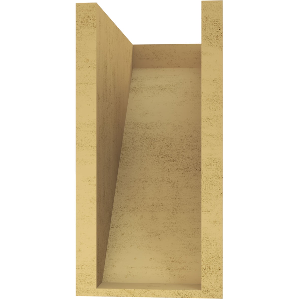 7"W x 14"D x 14"H Classic Concord Rough Cedar Woodgrain TimberThane Corbel, Primed Tan