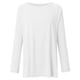 thumbnail image 4 of Bidobibo - Camiseta de manga larga para mujer, tallas grandes, holgada, informal, con cuello en V, estilo túnica, suave, lisa, para otoño, tallas S-XXL, 4 of 5