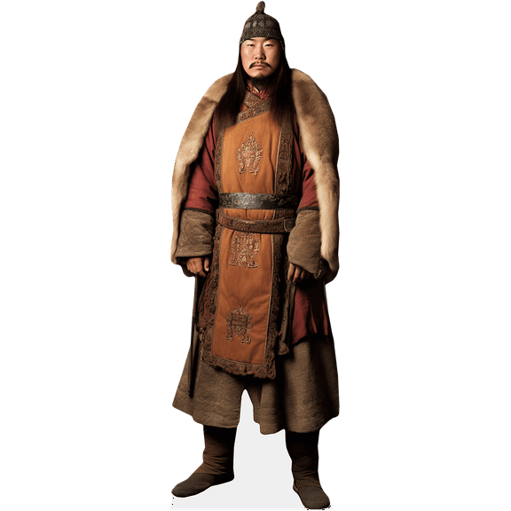 Genghis Khan (Fur) Lifesize Cardboard Cutout Standee