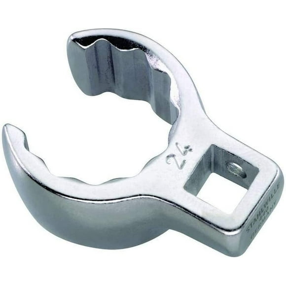 Stahlwille 03190038 Clé à Anneau (Écumoire), 1/2 Pouces Carré Intérieur, en Acier Allié Chromé & Chromé, Profil Antidérapant, Idéal pour Espaces Serrés, Taille 38 mm, L