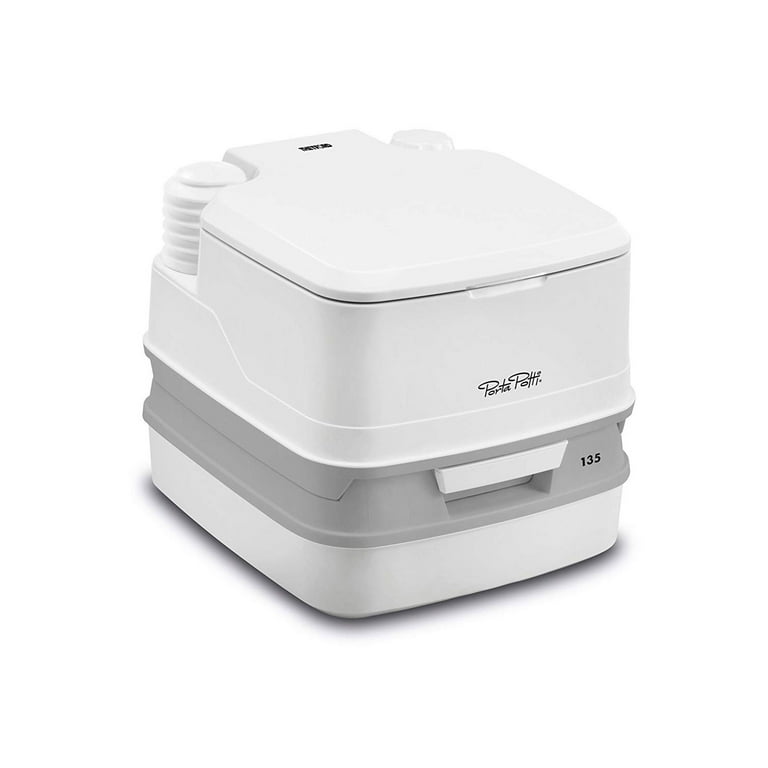 THETFORD Porta Potti 135, 2.6 Gal. Portable RV Toilet - White THETFORD Porta Potti 135, 2.6 Gal. Portable RV Toilet - White