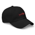 thumbnail image 5 of Clishirt Adult Unisex Embroidered Red Fish Adjustable Black Classic Dad Hat, 5 of 7