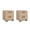 Brown, variant on Tvilum Sofia 2 Drawer Jackson Hickory Nightstand - Set of 2