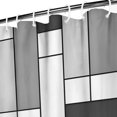 thumbnail image 4 of Ensemble de Rideaux de Douche avec Encliquetage, Forme Carrée Ronde Mi-Siècle (5) Rideaux de Douche Imperméables, Doublure de Douche Décorative en Polyester, Rideaux de Salle de Bain, 72x72 Pouces, 4 of 4