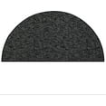 thumbnail image 1 of Indoor Outdoor custom size area rugs made in USA comes in Ten colors and Nine shapes rectangular,round,square,runners,oval,hexagon,octagon,half round - Black, 24" x 48" Half Round Area Rugs, 1 of 1