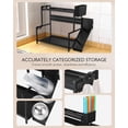 thumbnail image 4 of Supplies Organizer Rack for Ninja Slushie Machine FS301 / FS300 – Cold-Rolled Steel – Cup, Lid, Straw Divider Storage – Desktop Setup - Accessories for Ninja Slushi Machine, 4 of 5
