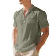 thumbnail image 1 of Camisetas de Bolsillo de Manga Larga para Hombres No Aplicables Aquí, Camisetas de Navidad de Manga Larga para Hombre No Incluidas, Cuello de Lino de Manga Corta, 1 of 9