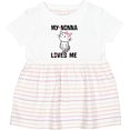 thumbnail image 3 of Inktastic Nonna Loves Me Girls Girls Baby Dress, 3 of 5