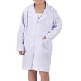 thumbnail image 2 of Lab Coat Women Men Palabia Manga Larga Doctors Enfermera Button Outwears, 2 of 9