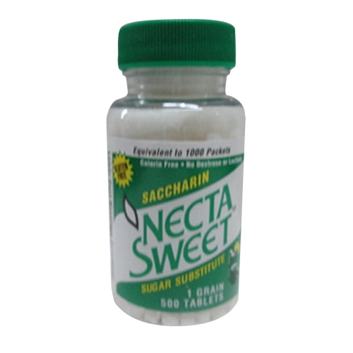 Necta Sweet Saccharin Sugar Substitute 1.0 Grain Tablets 500 Ea, 2